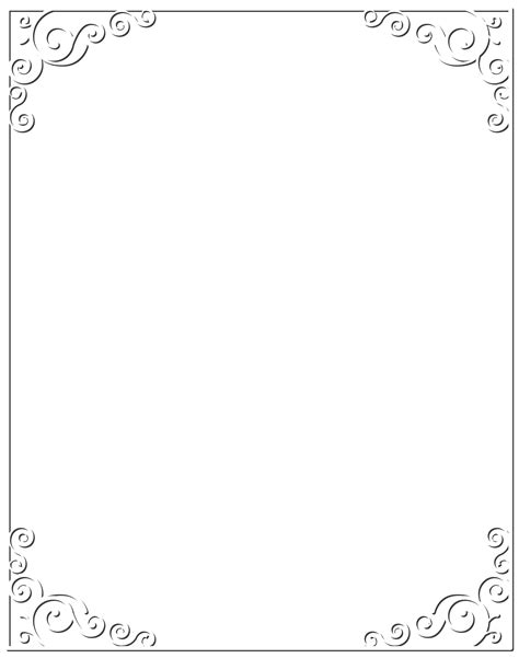 White Frame Png Cutout Png All Png All