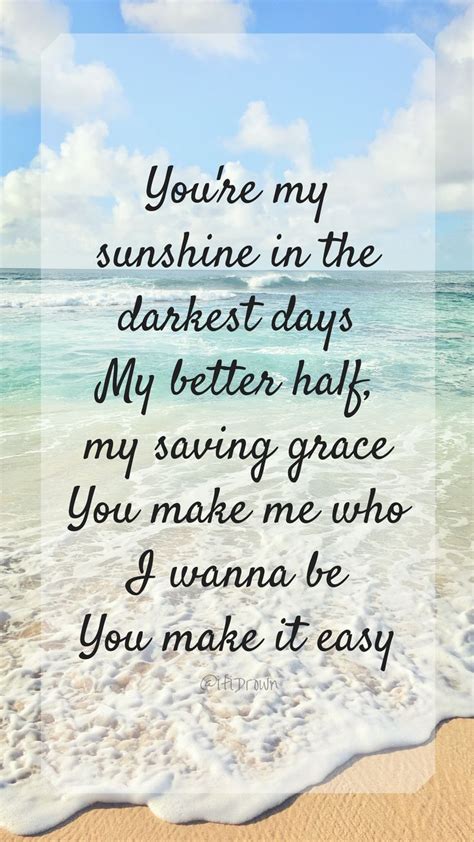 It's arguably his most dynamic single yet, with guitar licks and phrases you. You Make it Easy - Jason Aldean | Country love song lyrics ...