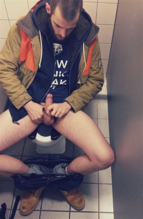 Hot Man On Toilet