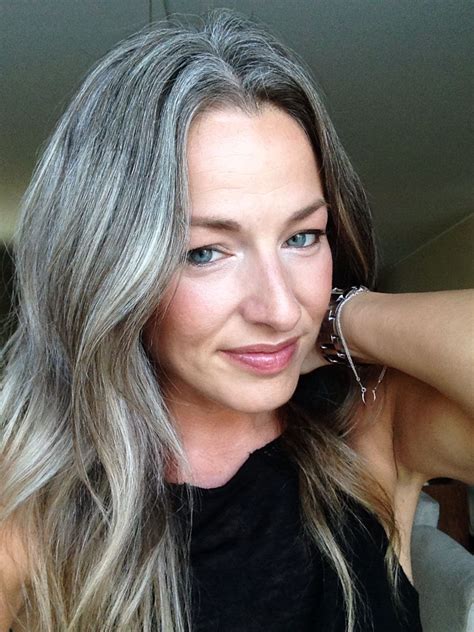 When your tresses are in need of a refresh, you can add thin white highlights for brightness. Grey is the new blonde | Almost two years now | Gray hair ...