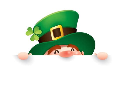 Cartoon Leprechaun In Green Top Hat 337133 Vector Art At Vecteezy