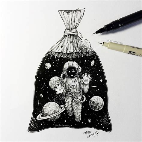 Pin By Aasrith Krishna On Drawingideas Space Drawings Astronaut Art