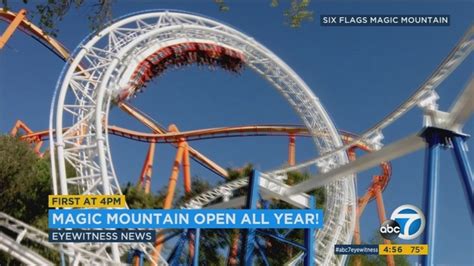 Six Flags Magic Mountain Now Open 365 Days A Year Abc7 Los Angeles
