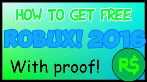 Use of any logos or trademarks are for reference purposes only. NEW!! HOW TO GET FREE ROBUX! 2016 - WITH PROOF - YouTube