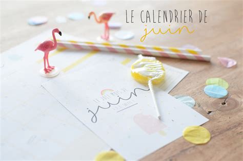 Calendrier Du Mois De Juin à Imprimer La Vie En Plus Joli