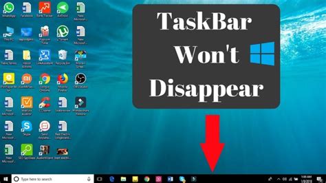 Why Windows10 Taskbar Not Hiding In My Pc Technology