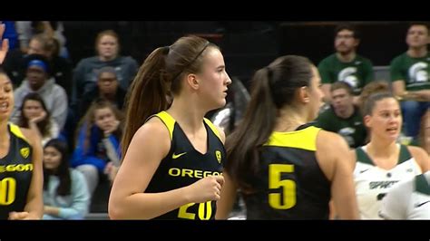 highlights no 3 oregon women s basketball suffers first loss in tough road battle at michigan