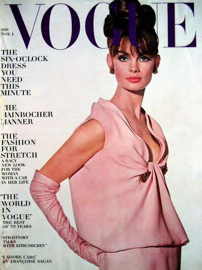 Jean Shrimpton On The Cover Of British Vogue November 1965