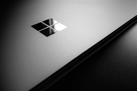 Black Microsoft Logo Wallpaper