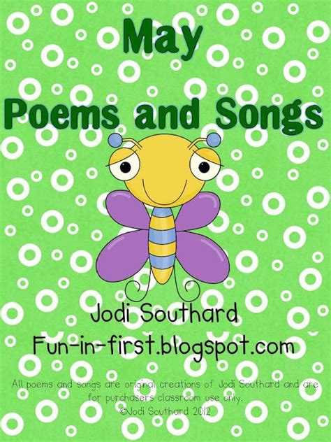 May Poems And Songs May Poems Poems Songs