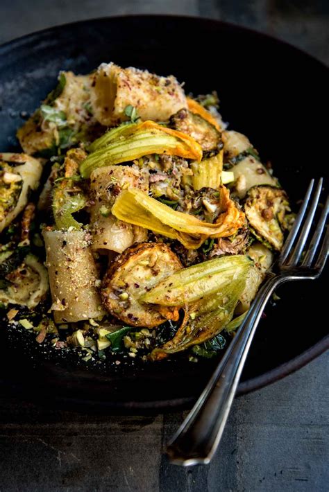 This simple roasted zucchini and squash recipe is perfect for when you have extra squash on hand. Paccheri Pasta with Summer Squash - WILD GREENS & SARDINES ...