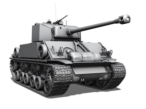 M4a3e8 Hvss Sherman Uparmored 3d Model Obj 3ds Fbx C4d Lwo Lw Lws