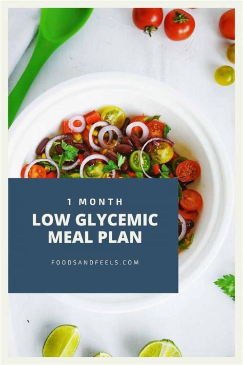 1 Month Low Glycemic And Blood Sugar Balancing Meal Plan ⋆ Foods