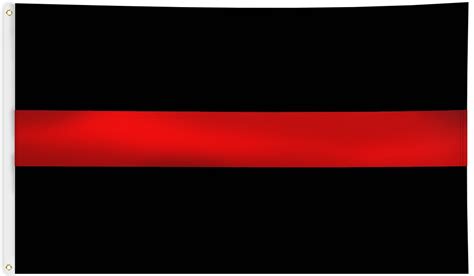 Thin Red Line Polyester Flag Thin Red Line 3x5 Nylon Firefighter Flag