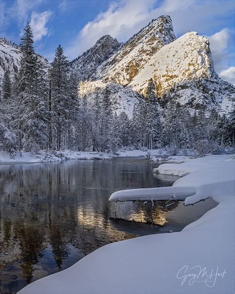 Fresh Snow Three Brothers Yosemite Eloquent Images By Gary Hart