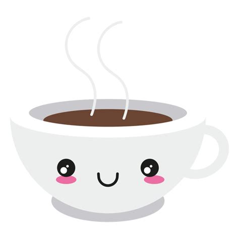Smile Kawaii Face Coffee Cup Transparent Png And Svg Vector File