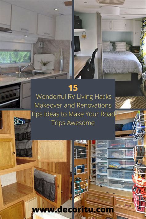 15 Wonderful Rv Living Hacks Makeover And Renovations Tips Ideas To