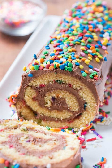 Find the best birthday cake recipes for kids for your kids' party, including a digger cake, a polka dot cake and a giant rainbow cupcake. Birthday Cake Roll Recipe w/ the Best Chocolate Frosting ...