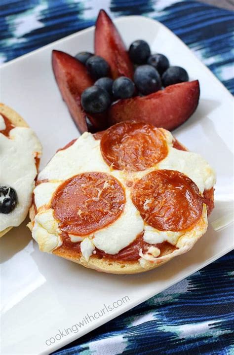 Bagel Pizzas Cooking With Curls