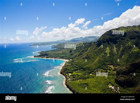 Na Pali Coast By Helicopter Kauai Hawaii Stock Photo Alamy