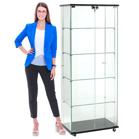 Locking Souvenir Tower Display Case 24 Inch Wide Specialty Store
