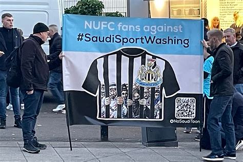 Newcastle Fans Group Stage Protest Against Saudi Owners Ahead Of Chelsea Clash The Independent