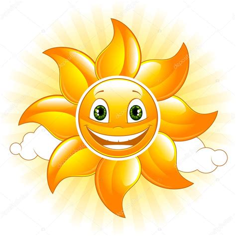 Cartoon Happy Sun — Stock Vector © Vecster 1469458