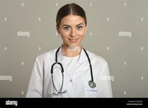 Beautiful Female Doctor Stock Photo Alamy