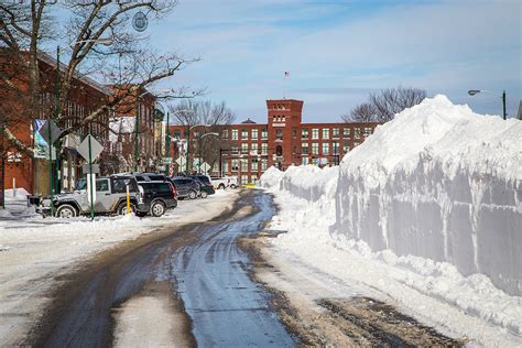 Brunswick Maine Street Snow Coast Of Maine Photography By Benjamin