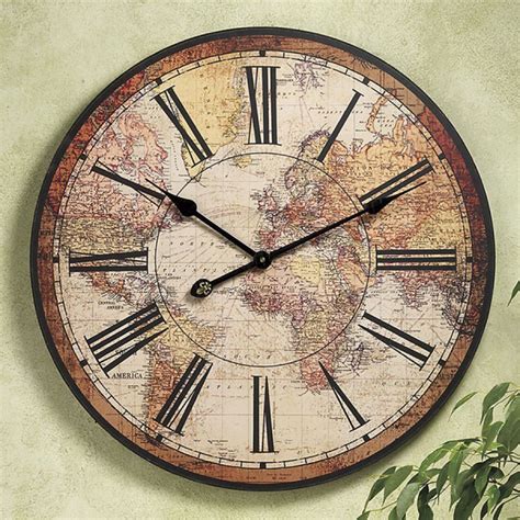 I know no audio folks, just imagine a tick tock tick tock performed as a duet. Map of the World Clock - Furniture, Home Decor and Home ...