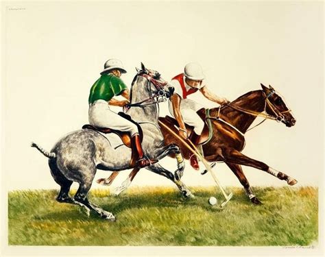 Louis Claude Polo Riders In Duel For The Ball Sports Art Print Posters Art Prints Sports Art