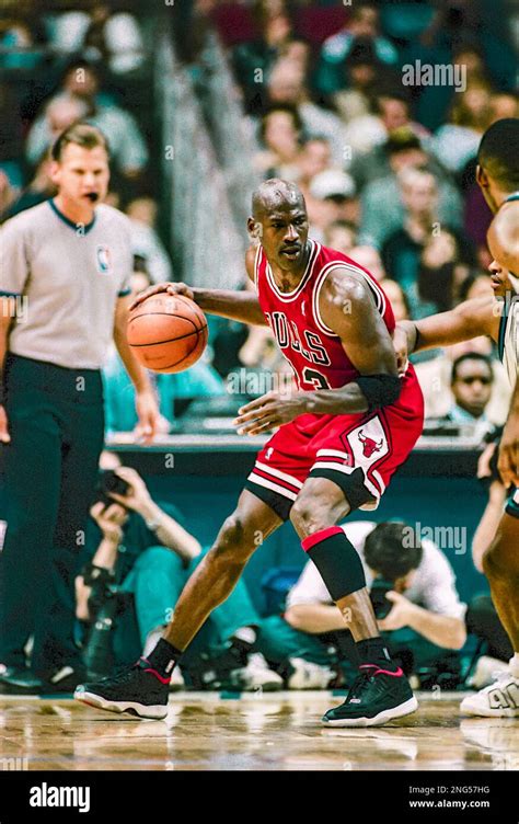 Basketball Nba Michael Jordan Chicago Bulls During The 1996 Nba