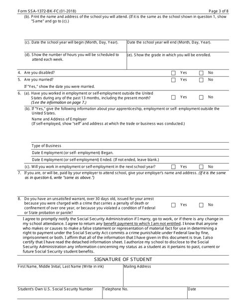 Form Ssa 1372 Bk Fc Fill Out Sign Online And Download Fillable Pdf