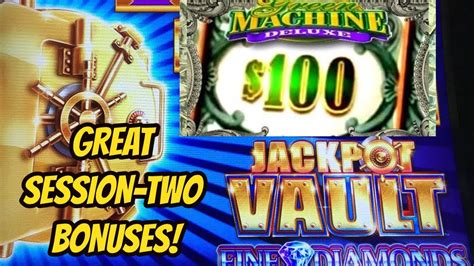 JACKPOT VAULT TWO BONUSES & GREEN MACHINE DELUXE - YouTube