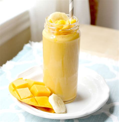 Mango Banana Smoothie Homemade Nutrition Nutrition That Fits Your Life