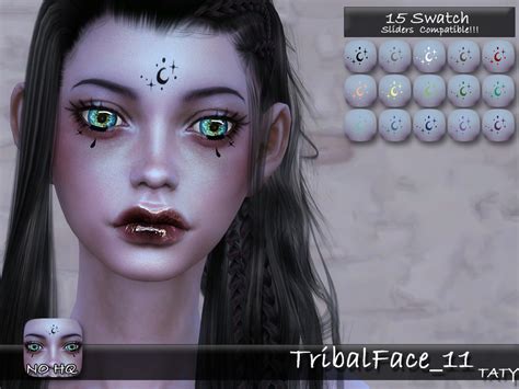 Tribal Face 11 By Tatygagg At Tsr Sims 4 Updates