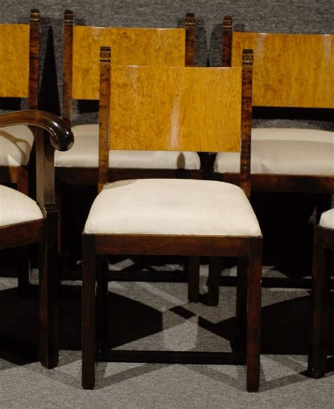 Set of Eight Art Deco Dining Chairs Attributed to Eliel Saarinen For