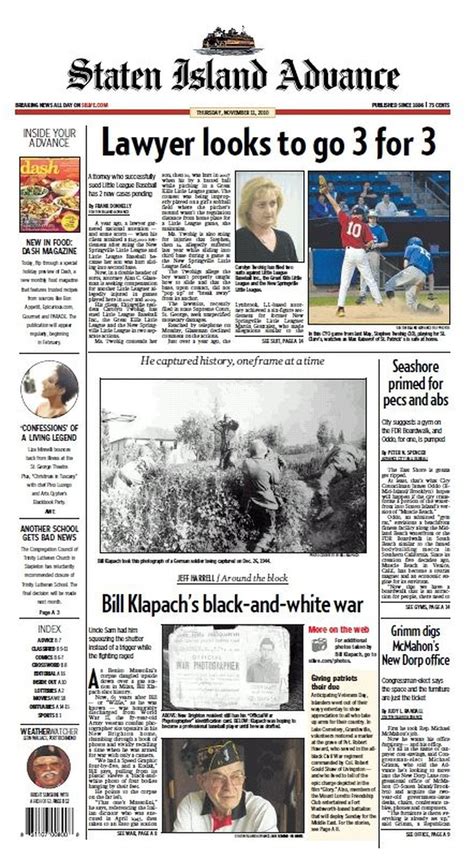 Staten Island Advance Headlines -- Thursday, Nov. 11, 2010 - silive.com