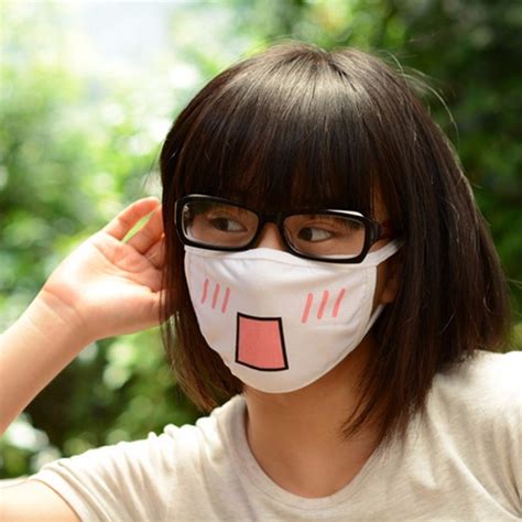 New Kawaii Cute Anime Emotion Mouth Muffle Emoji Anti Dust Face Mask