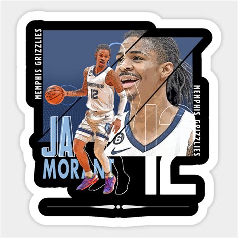 Ja Morant Basketball Paper Poster Grizzlies 4 Ja Morant Sticker