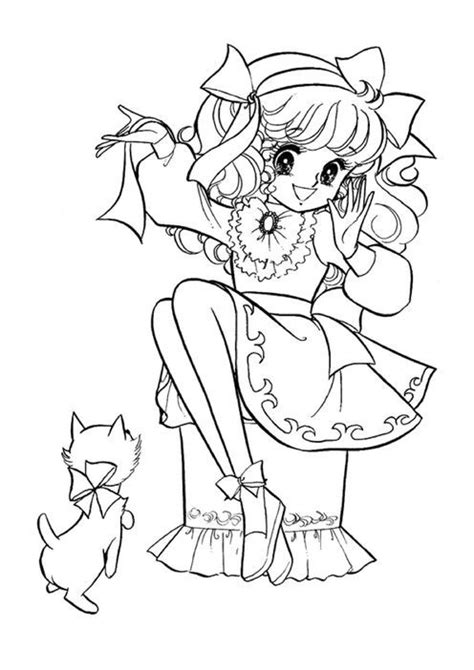 Japanese Anime Girl Coloring Pages Coloring Pages