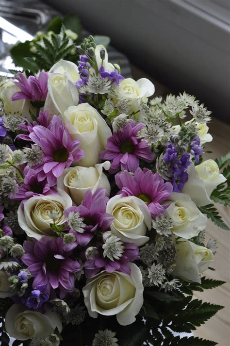 Layla Michelides Purple And White Flowers Arrangements Flower Color