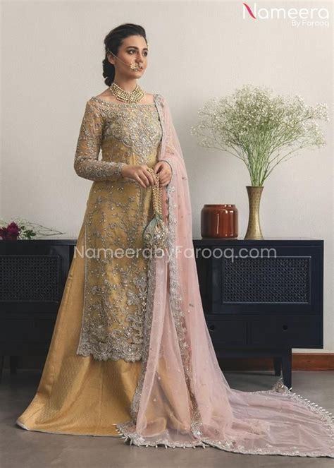 Pakistani Bridal Dress In Choli Lehenga Design Online 2021 Nameera By