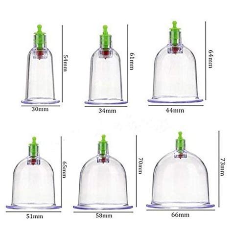 Plastic 12pcs Cups Vacuum Cupping Kit Pull Out A Vacuum Apparatus Massagers For Clinical At Rs