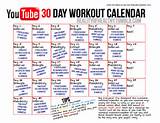 Workout Routine Calendar Pictures