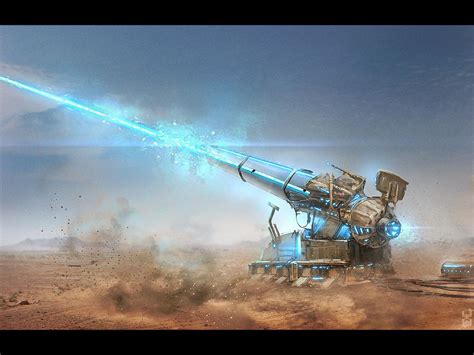 Particle Cannon Dmitry Desyatov Weapon Concept Art Spaceship Art