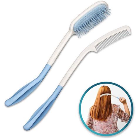 long reach handled comb and hair brush set 2 pcs i6h3 for sale online ebay