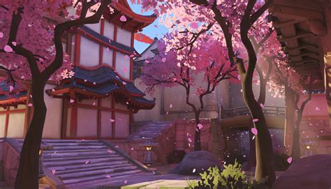 Overwatch Video Games Blizzard Entertainment Cherry Blossom