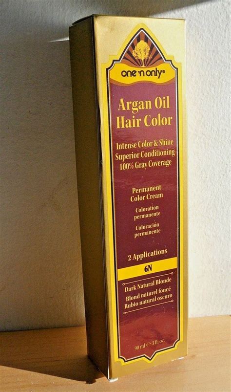 Argan oil is an ideal product to use to protect your hair from heat damage, breakage, and split ends we walk through 4 ways to get the most out of argan oil for while this oil has been used in africa for centuries, the western world has recently become particularly fond of the hair benefits of argan oil. Argan Oil Hair Color NEW Sealed Box One n Only 6N Dark ...