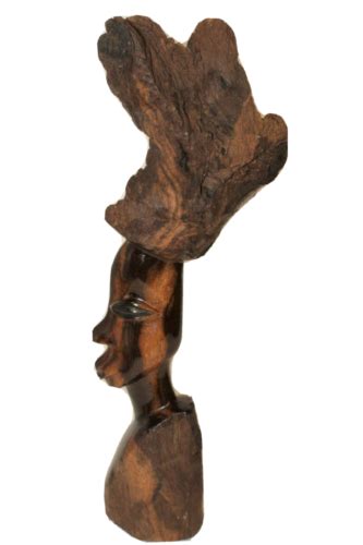 African Zambia Ebony Wood Head Carving 14 Tall 205 Ebay